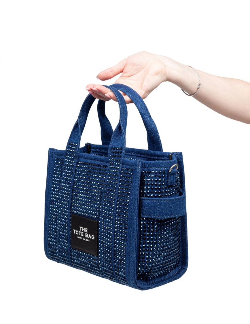Shop Marc Jacobs The Small Tote Denim Bag In Blue