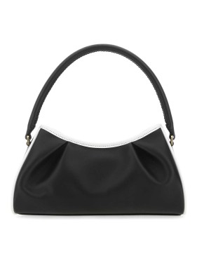 Elleme Lilac Leather Dimple Moon Shoulder Bag | THE LIST