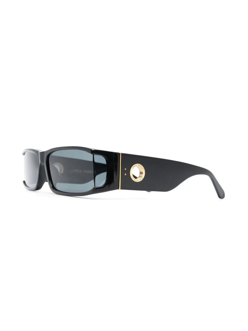 Linda Farrow Mya Sunglass In Black | ModeSens Linda Farrow Mya Sunglass In Black | ModeSens