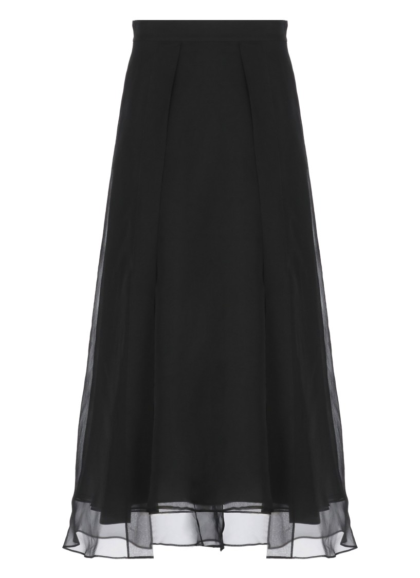 スカート BRUNELLO CUCINELLI BLACK SILK SKIRT Brunello Cucinelli Black Silk Skirt | ModeSens