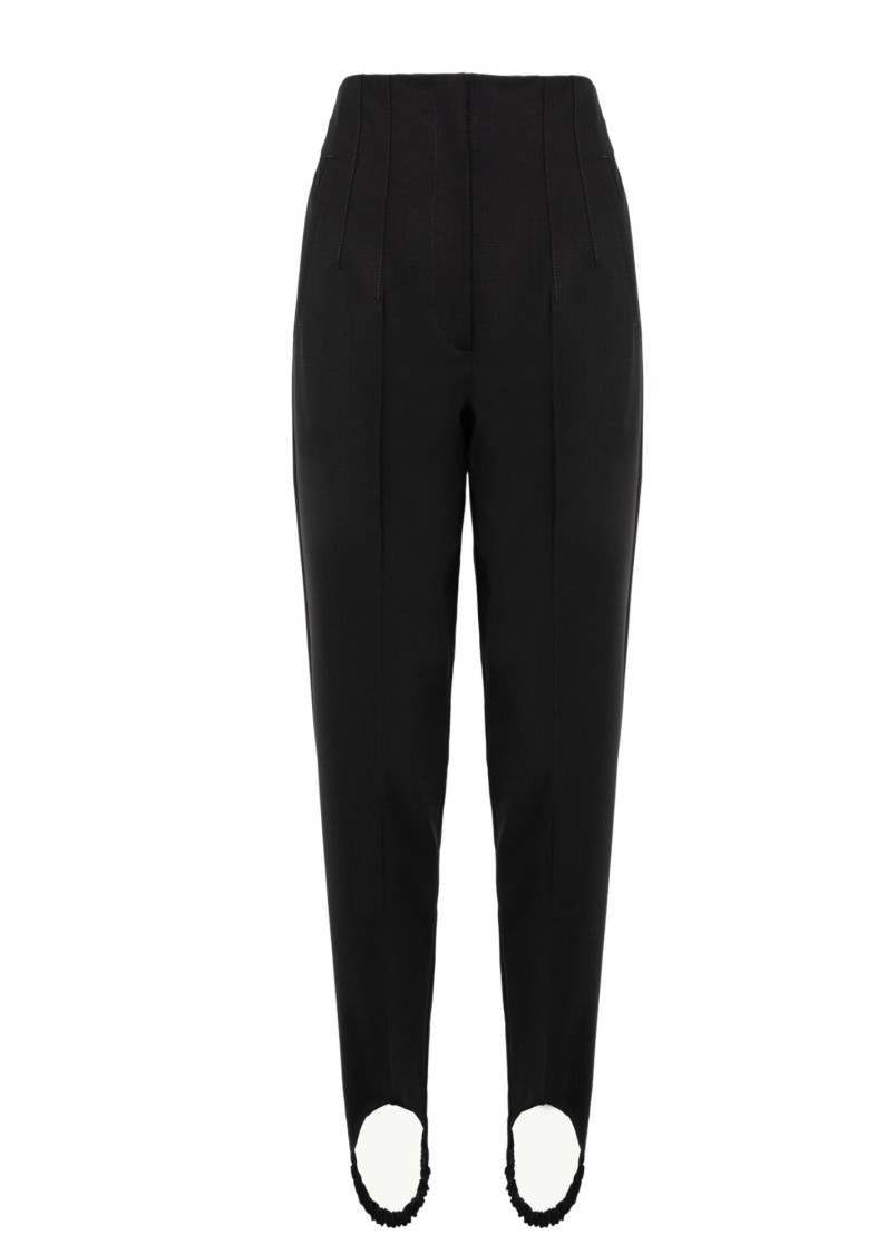 GIUSEPPE DI MORABITO GIUSEPPE DI MORABITO DOUBLE TWISTED CANVAS HIGH WAIST PANTS