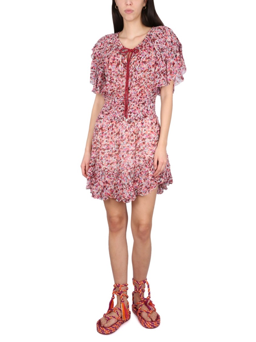 Shop Isabel Marant Étoile Florise Dress In Pink