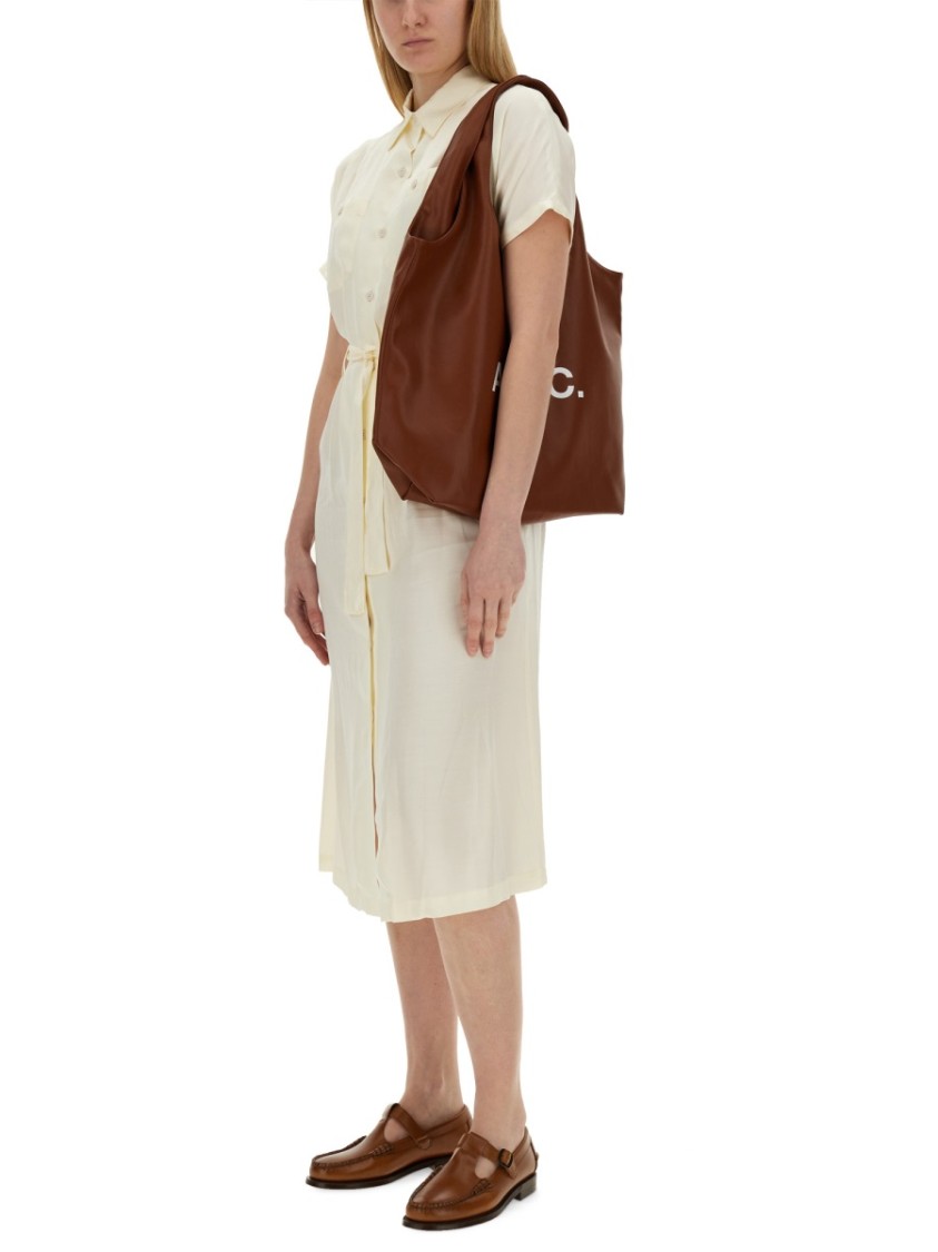Apc A.p.c. New Drew Shirtdress In Neutrals