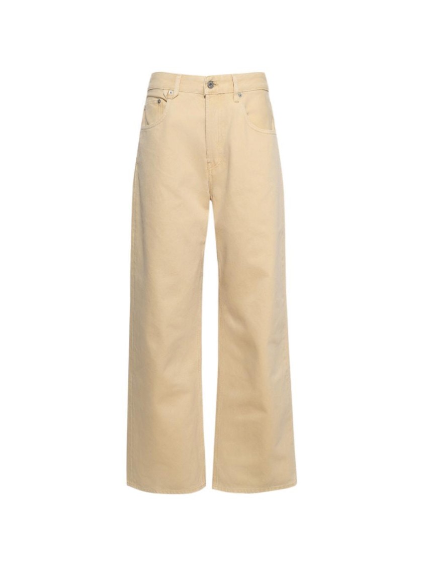 Jacquemus The Wide De-nîmes Denim Pants Light Beige