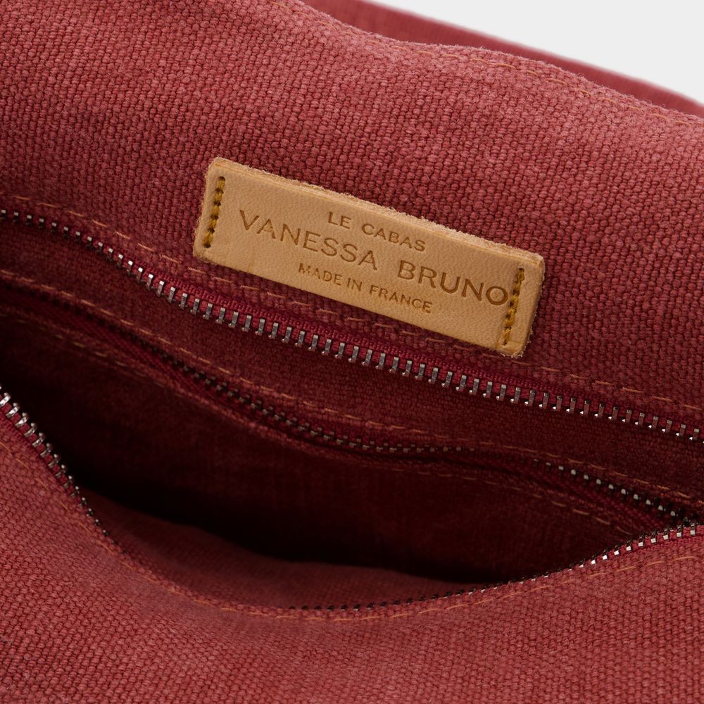 Shop Vanessa Bruno Shopping Bag L - Linen - Pink