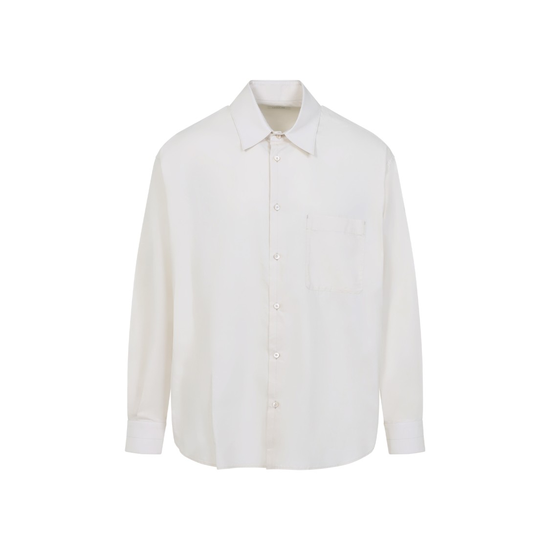 Lemaire Regular Shirt With Long Sleeves And Pointed Collar In White