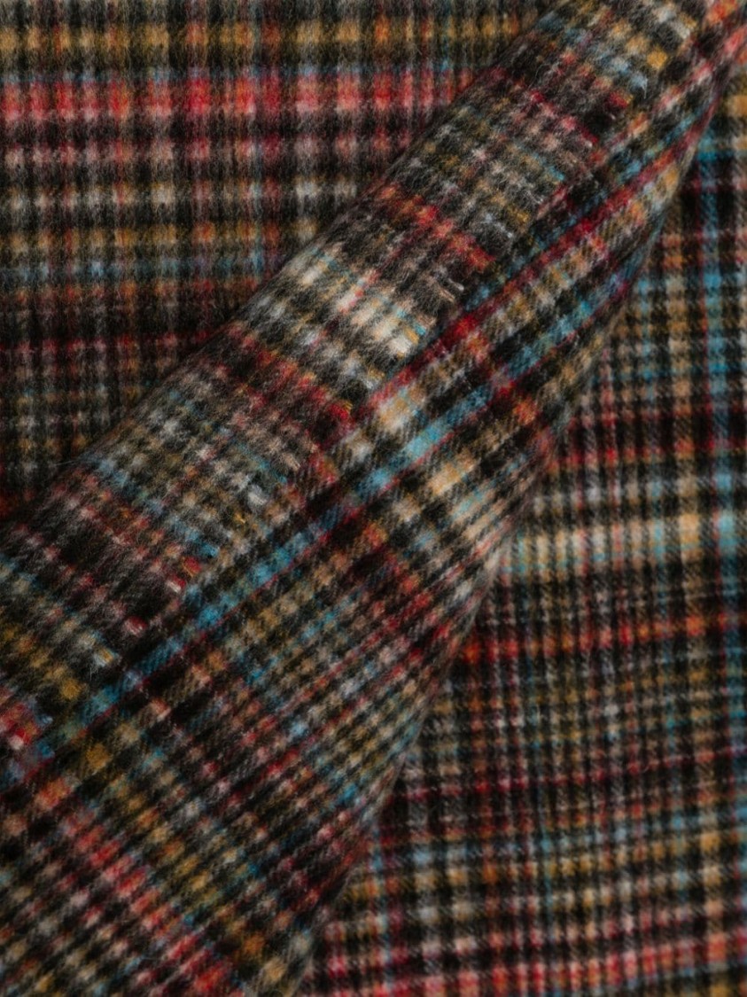Paul Smith Signature Check Scarf In Multicolor