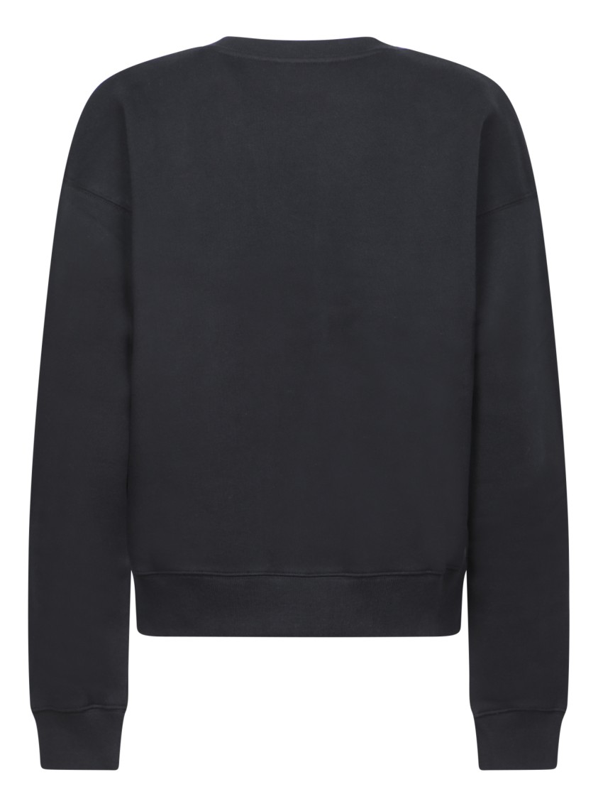 MAISON KITSUNÉ MAISON KITSUNÉ BLACK CREWNECK SWEATSHIRT