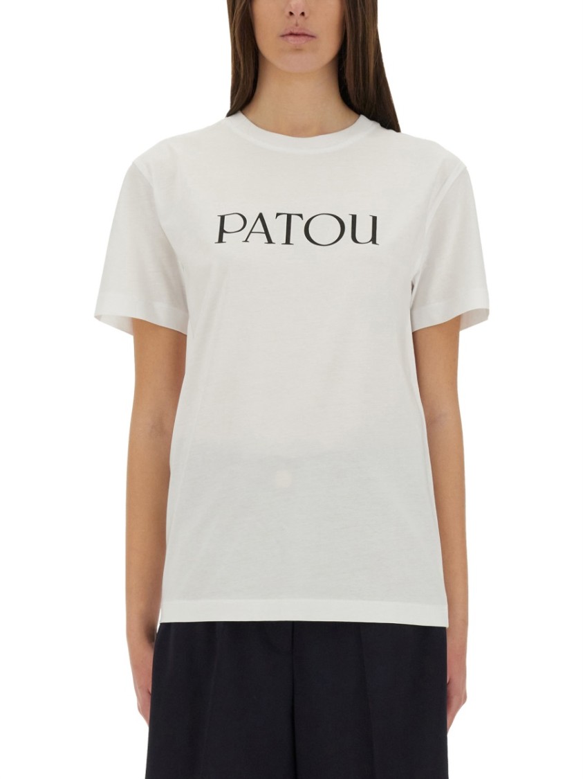 Shop Patou Logo Print T-shirt