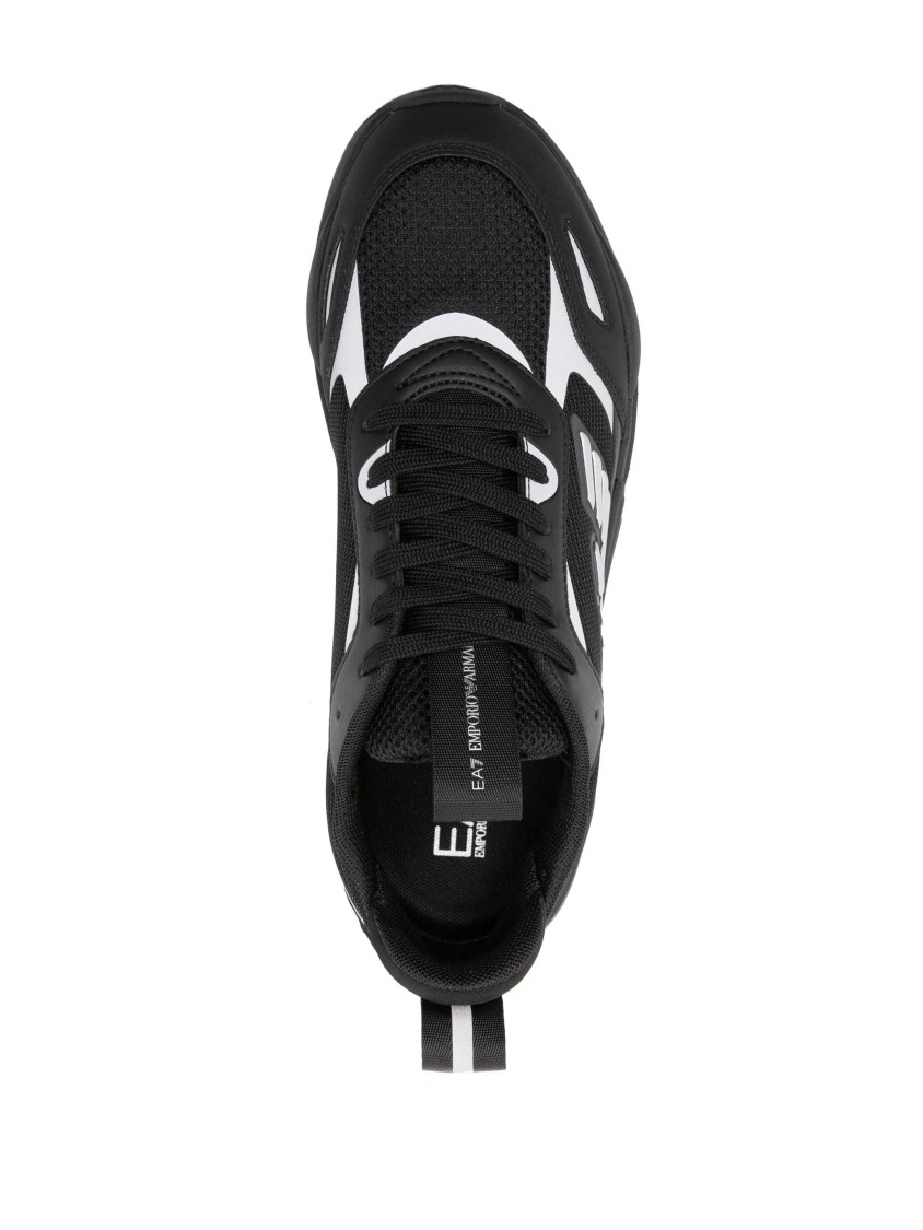 Ea7 Emporio Armani Modern Black Trainers In Black