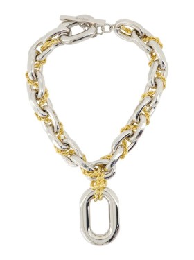 Rabanne Necklace - Aluminum - Rose Gold in Gold | THE LIST