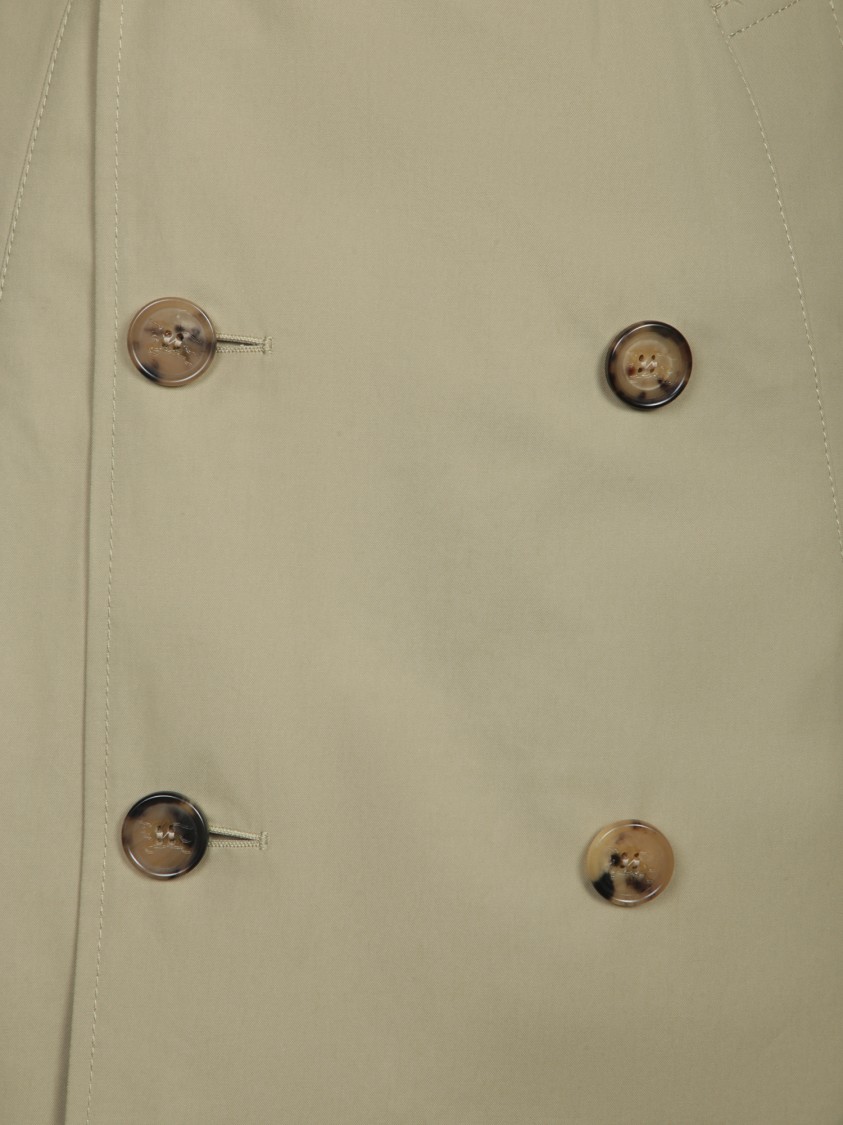 Burberry Timeless Beige Trench Coat With Double-breasted Design In Green