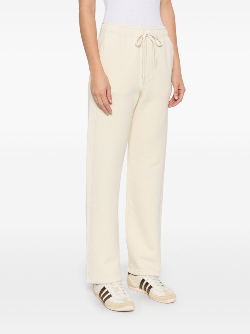 Shop Autry Relaxed-fit Beige Pants In White