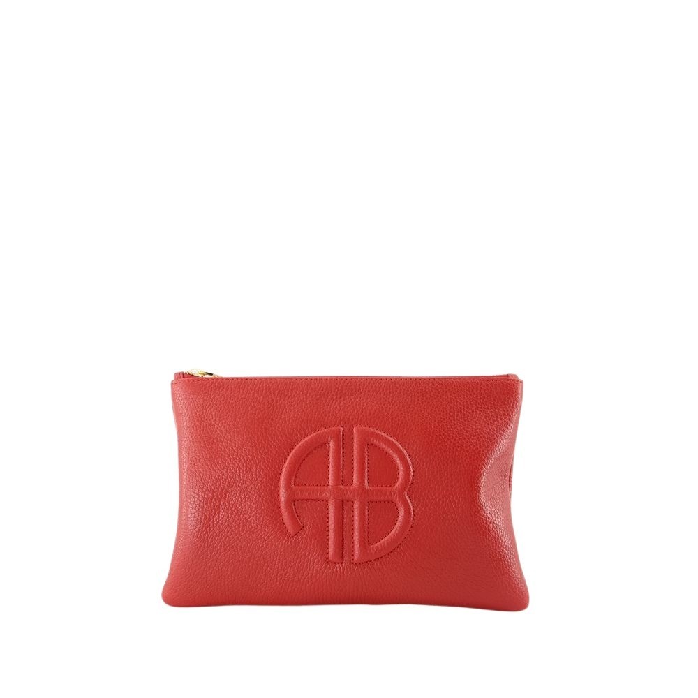ANINE BING ANINE BING LILI CLUTCH - LEATHER - RED