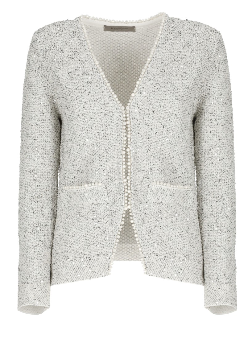 D Exterior D. Exterior Grey Cotton Blazer