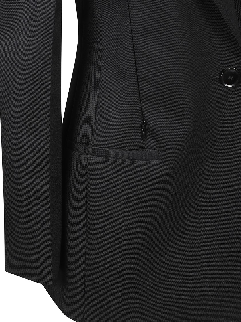 Givenchy Tailored Black Jacket With Single-button Closure In Black