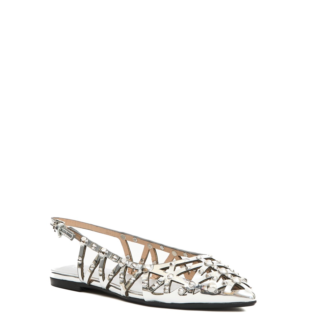 Ash Bazaar Slingback Stud Embellished Sandals