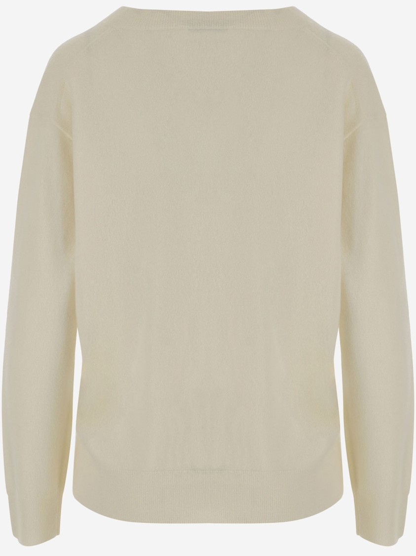 Shop Vince Cashmere And Silk Sweater In Neutrals
