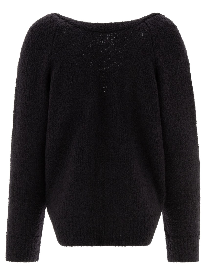 Cecilie Bahnsen Long-sleeved Sweater In Black