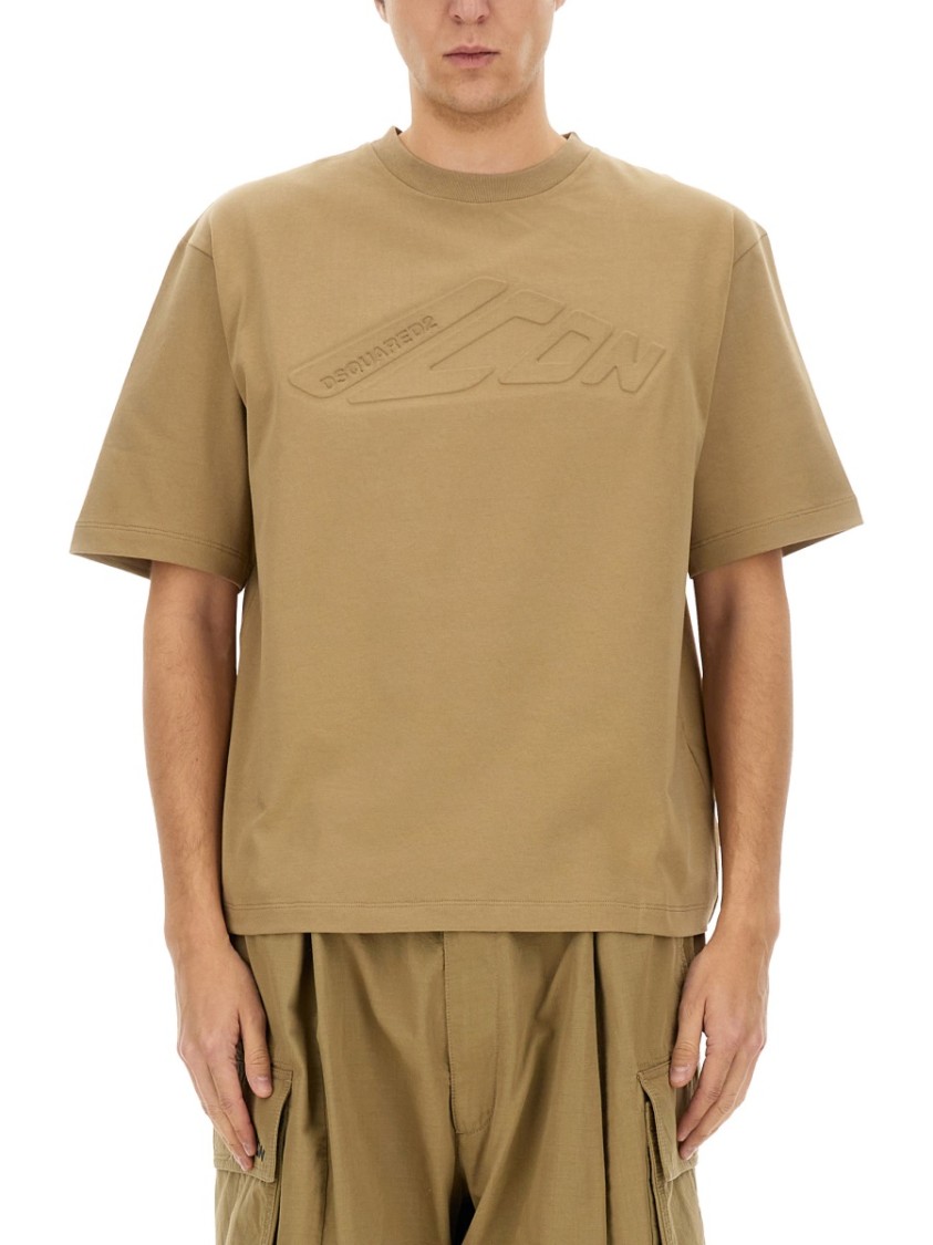 Dsquared2 Dsquared Men "icon New Generation" T-shirt In Neutrals
