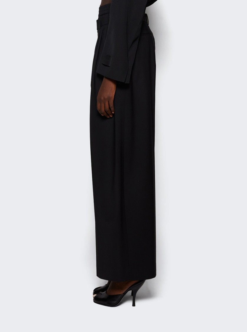 Alexander Wang Pleated Trouser With Boxer Black In Black