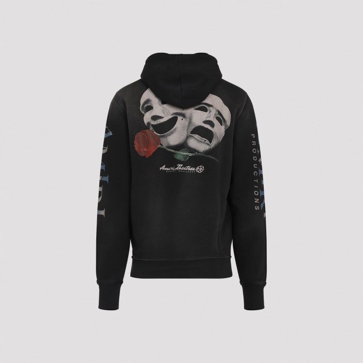 Amiri Theatre Masks Hoodie in Black | THE LIST