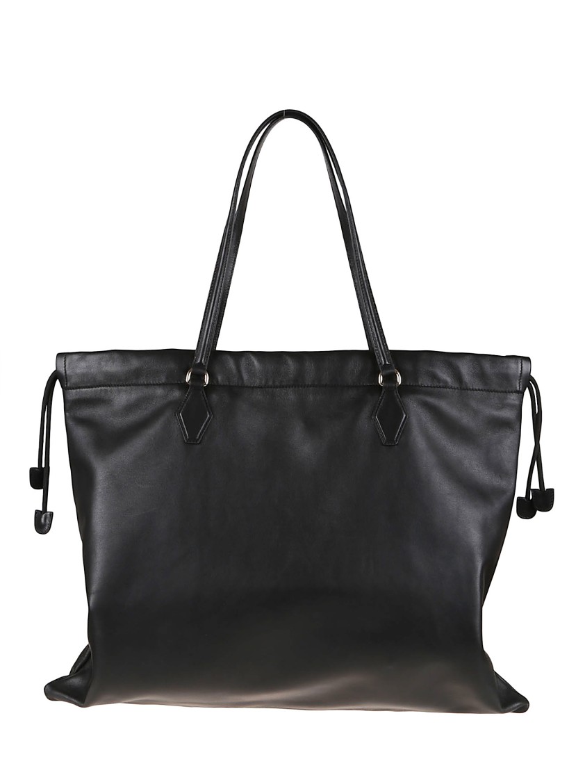 Jimmy Choo Soft Nappa Drawstring Tote With Elegant Embellishments