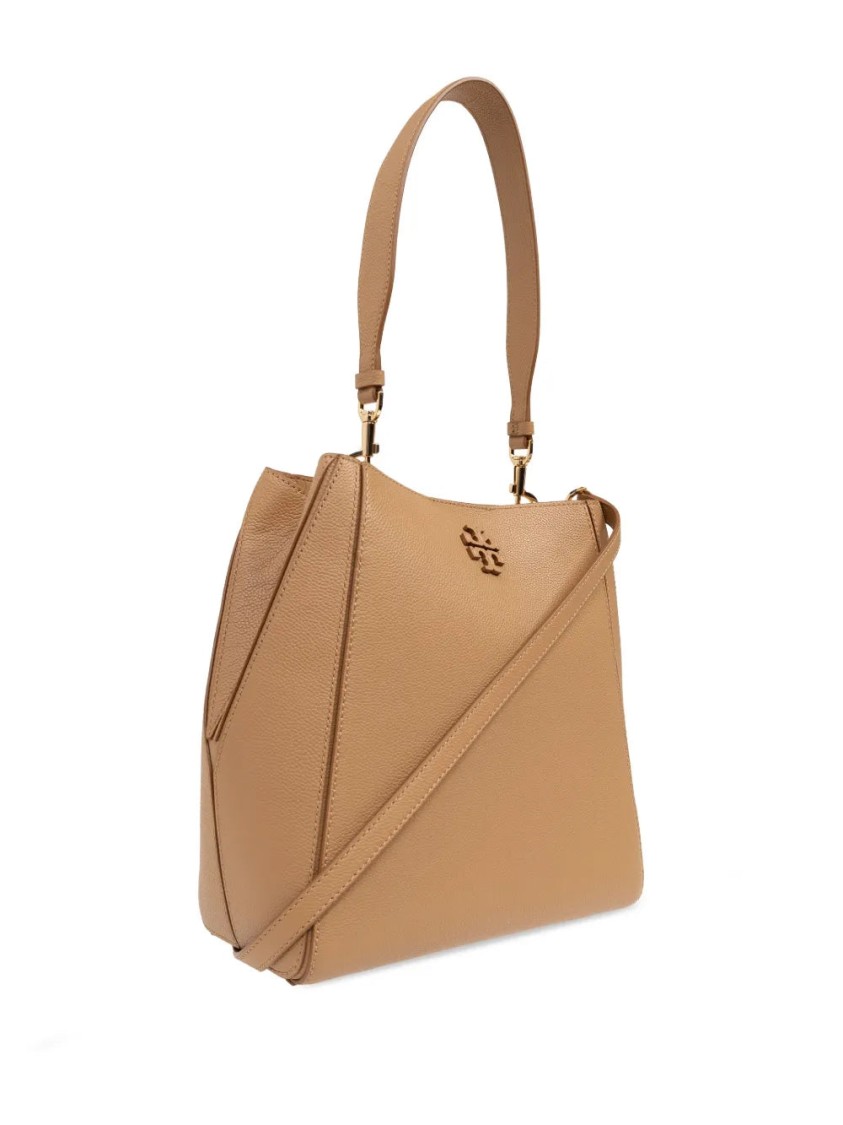 Tory Burch Mcgraw Bucket Bag In Neutral