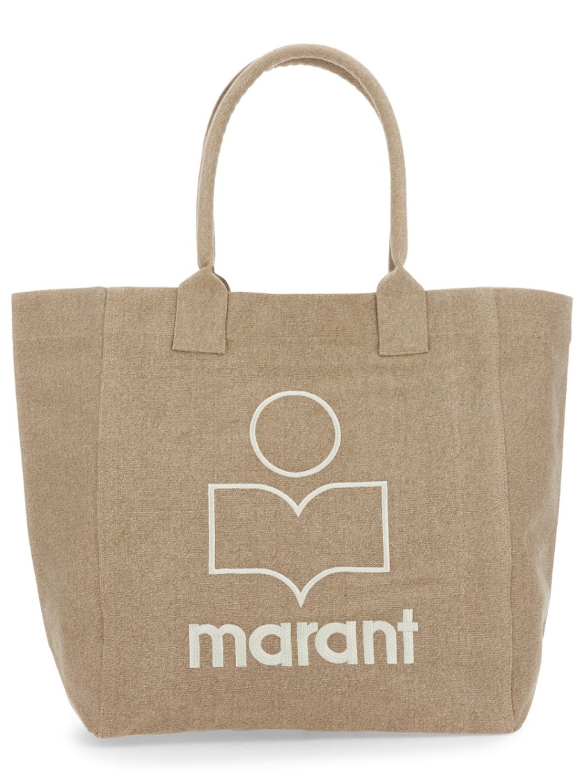 Shop Isabel Marant "yenky" Tote Bag In Neutrals