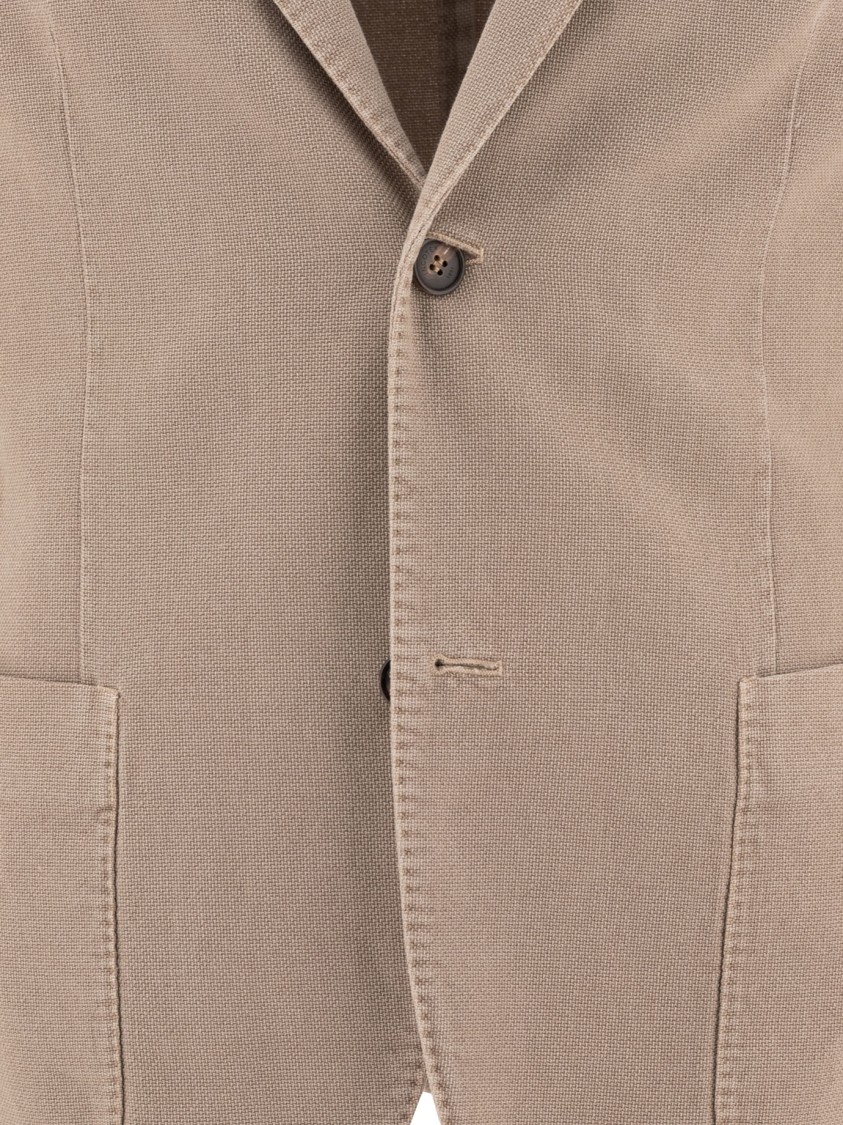 Incotex Tailored Jackets With Button Cuffs And Pockets In Brown