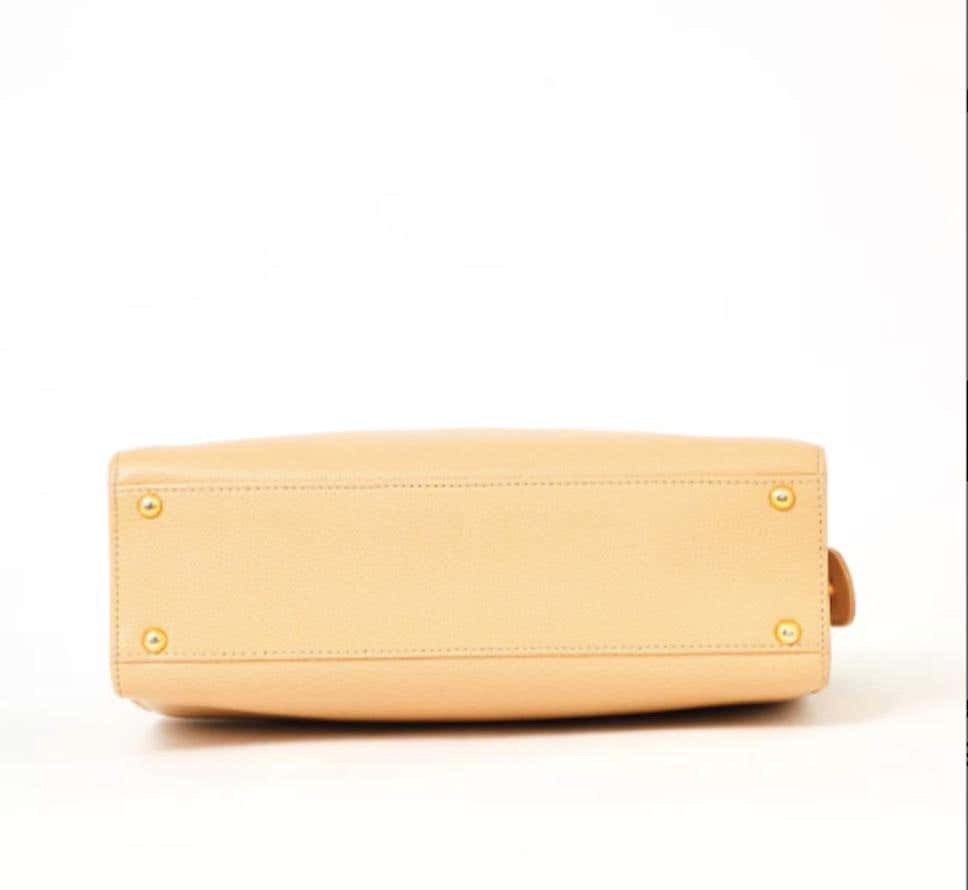 Pre-owned Chanel Camel Caviar Leather Bag In Neutrals