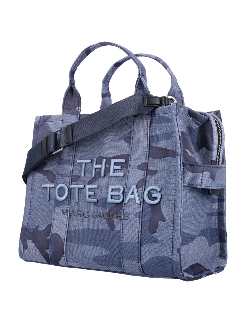 Marc Jacobs The Camo Jacquard Large Tote Bag In Blue