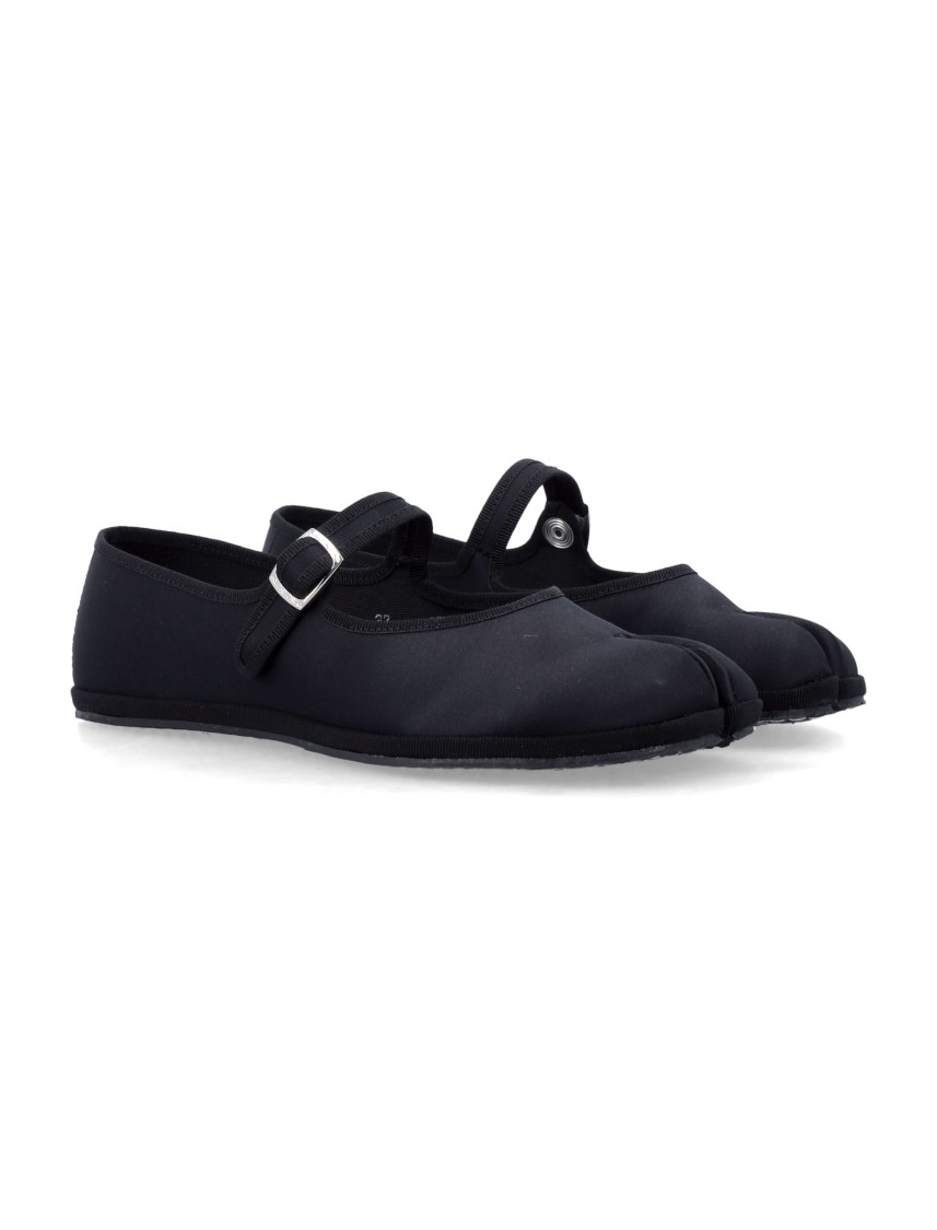 Drogheria Crivellini Black Satin Ballet Flats
