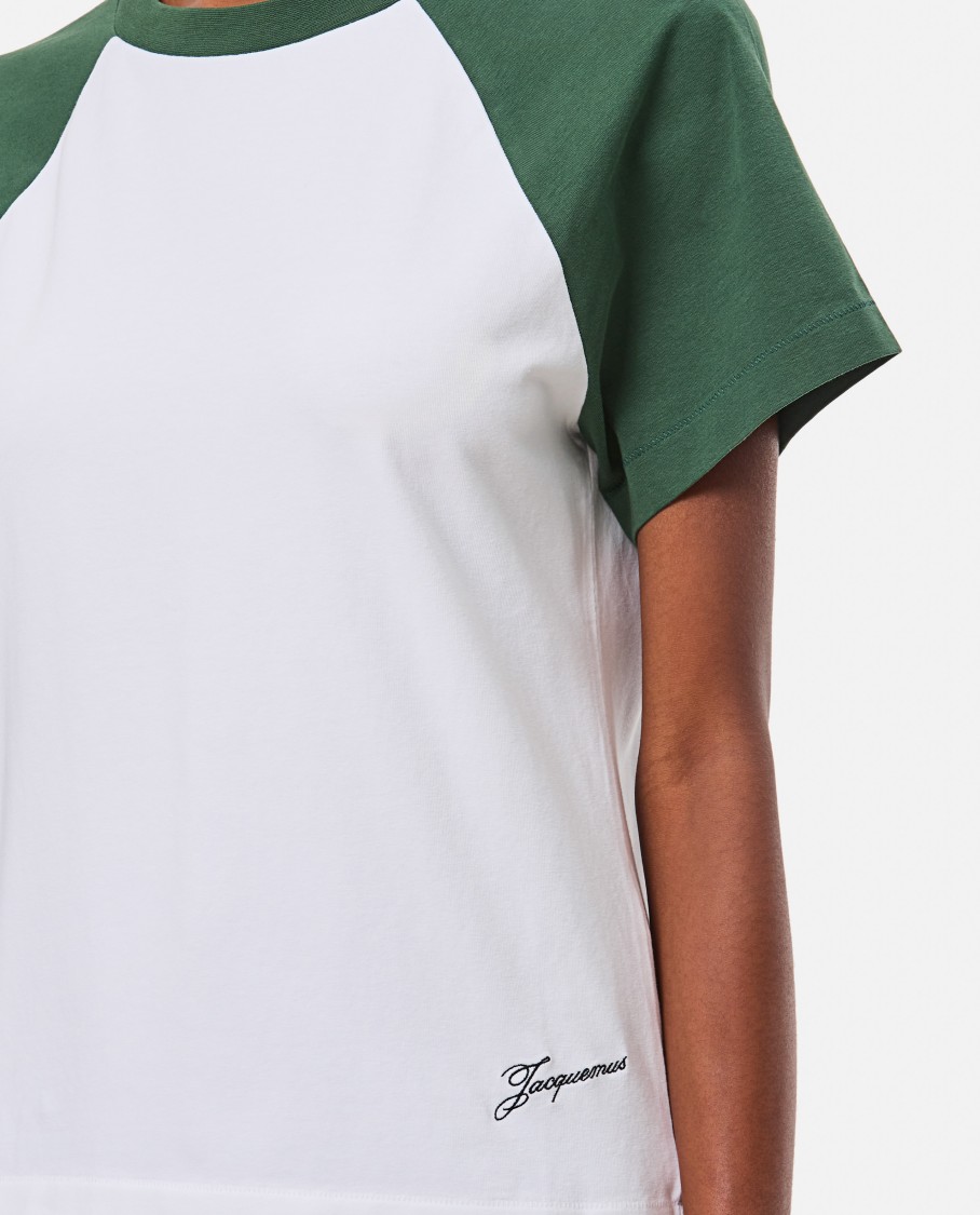 Shop Jacquemus Le Mini Tshirt Baseball In White