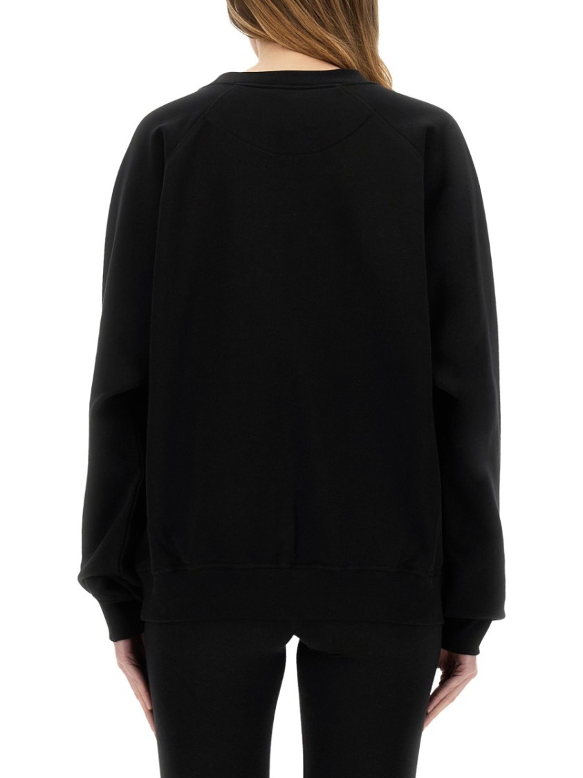 Shop Vivienne Westwood "stencil Orb Raglan" Sweatshirt In Black