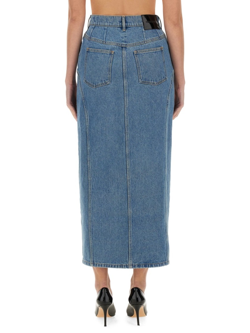 NINA RICCI NINA RICCI LONG DENIM SKIRT
