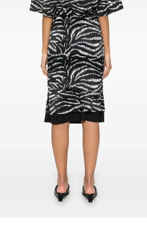 スカート The Attico Zebra-Printed Midi Skirt With Layered Design 20017742_50373246_600.jpg