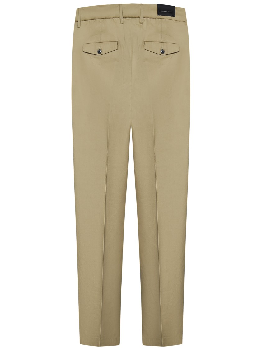 MICHAEL COAL MICHAEL COAL BEIGE TROUSERS WITH DRAWSTRING WAIST