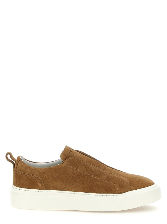 Kiton Brown Suede Slip-On Sneakers in Brown | THE LIST Kiton Brown Suede Slip-On Sneakers in Brown | THE LIST