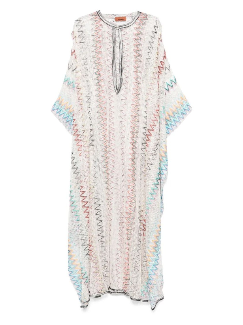 Missoni Zigzag Pattern Long Cover Up