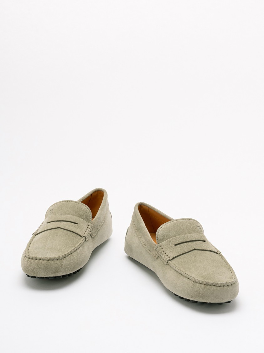 Tod's `gommino` Loafers In Neutral