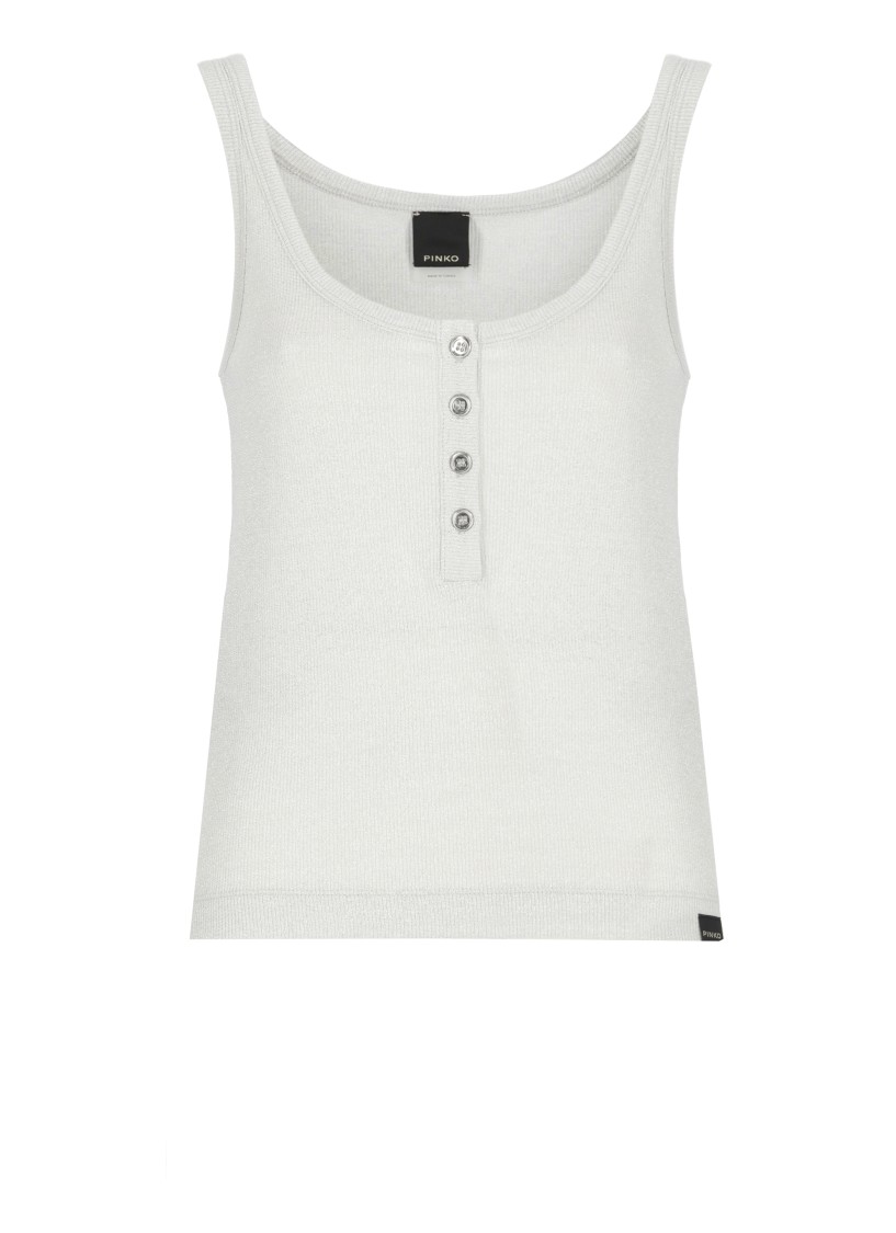 Shop Pinko Grey Chimera Top In White