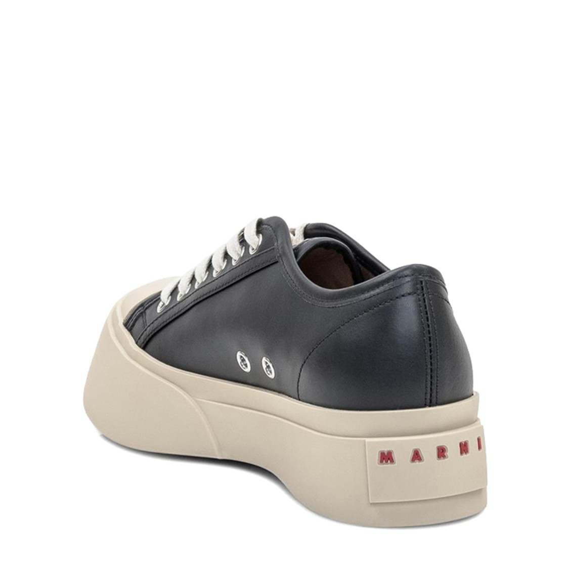 Shop Marni Textured Calf Hair And Leather Sneakers