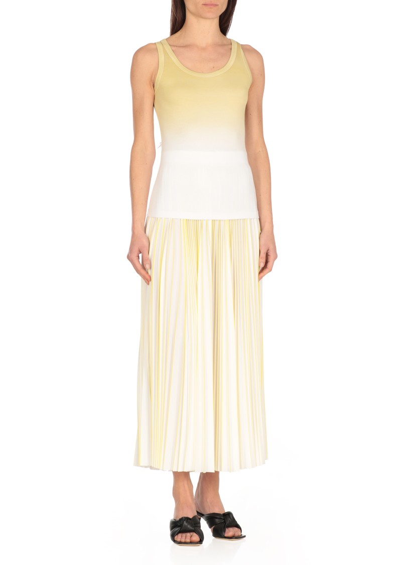 Fabiana Filippi Gradient Effet Ribbed Tank Top In White