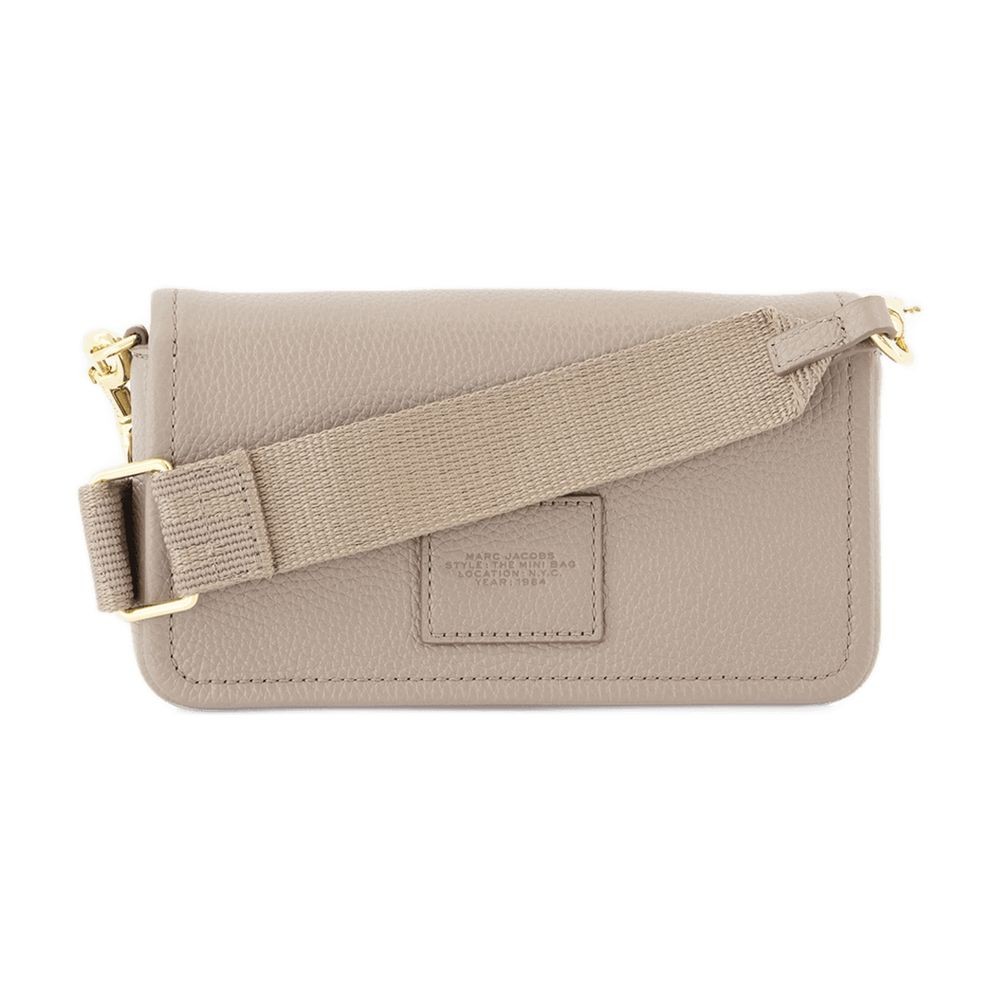 Marc Jacobs The Mini Crossbody - Leather - Grey In Pink