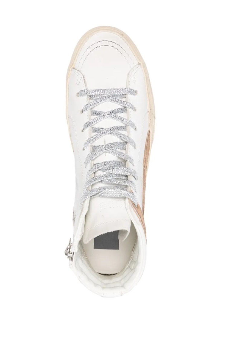 Golden Goose High-top Sneakers With Contrasting Star Detail