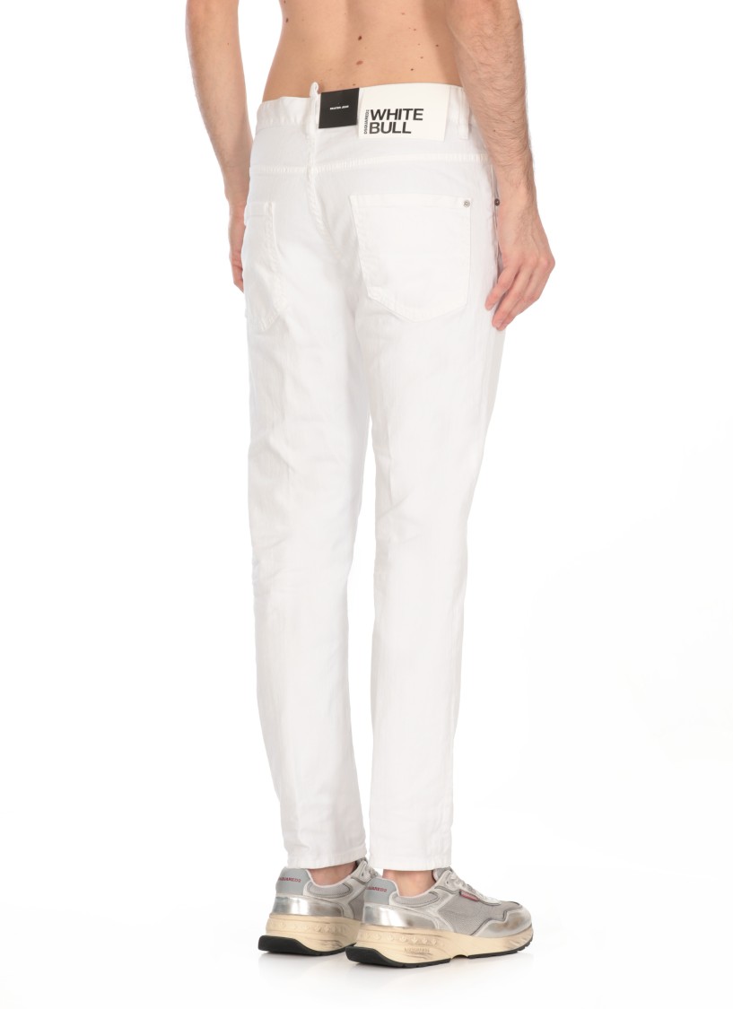 Shop Dsquared2 Skater Jeans In White