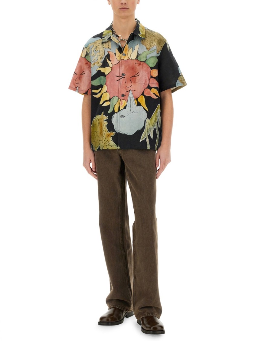 Shop Our Legacy Artistic Print Box Shirt In Multicolor