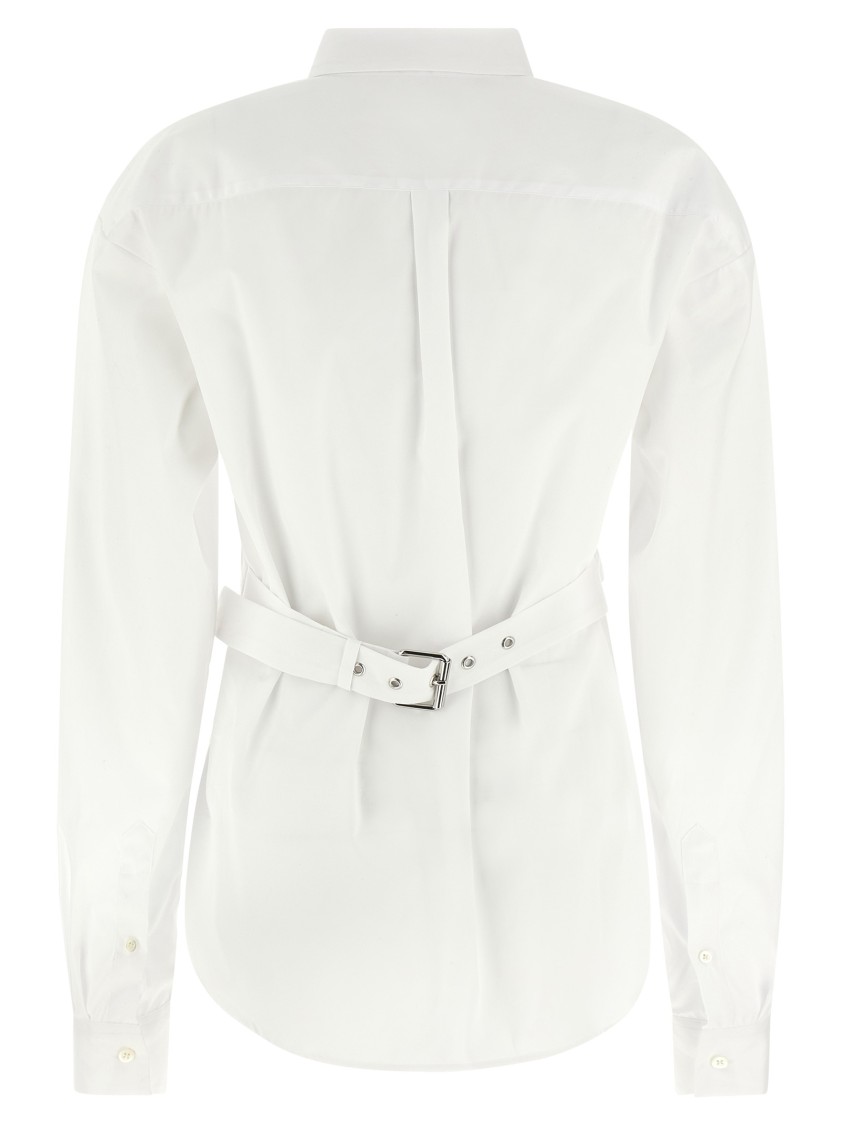 Dries Van Noten Women Built-in Belt Shirt In White
