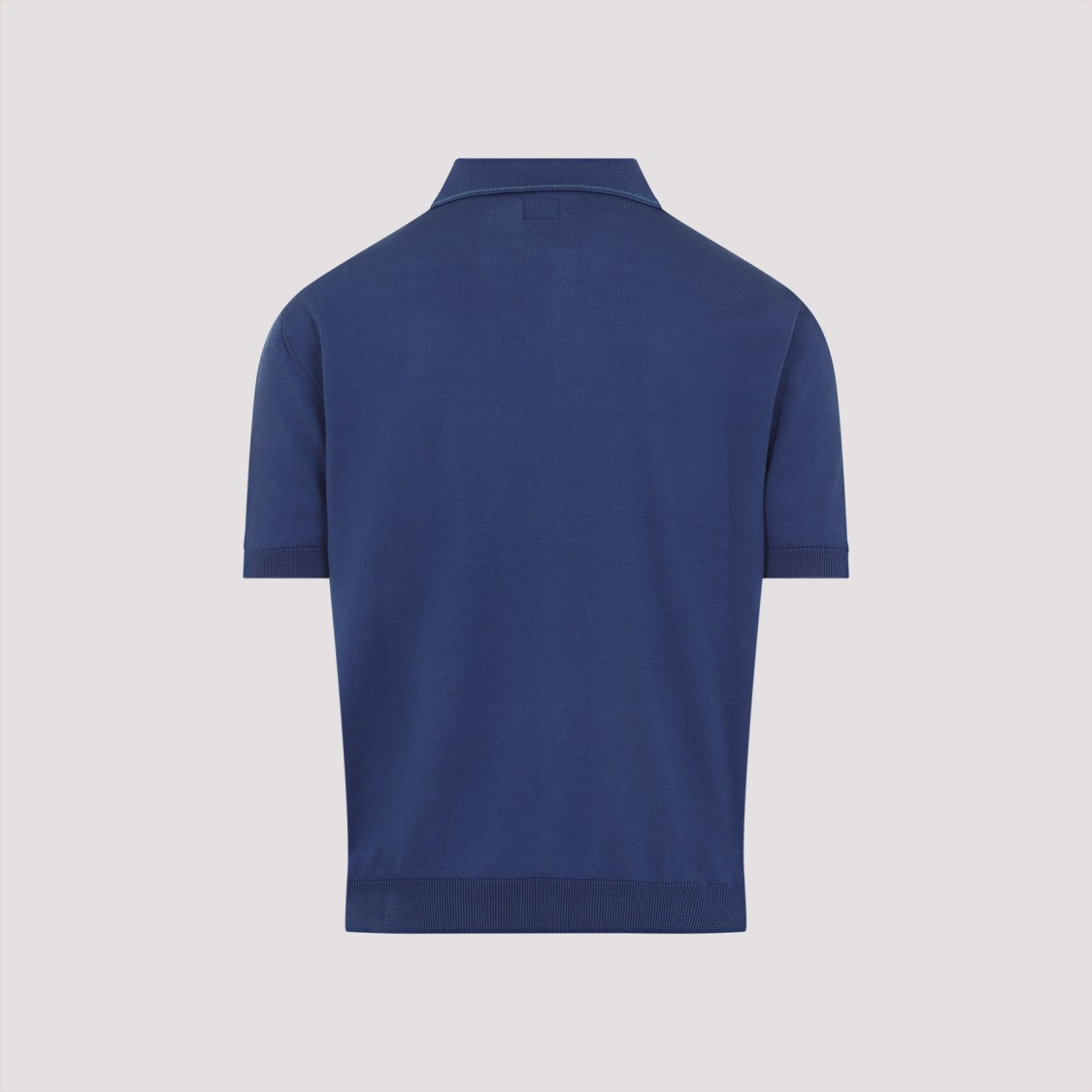 C.p. Company C.p.company Buttoned Knit Polo In Blue